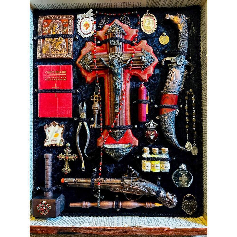 Vampire Slayer Kit Poster French Gothic 16” x 20” Print Goth Decor